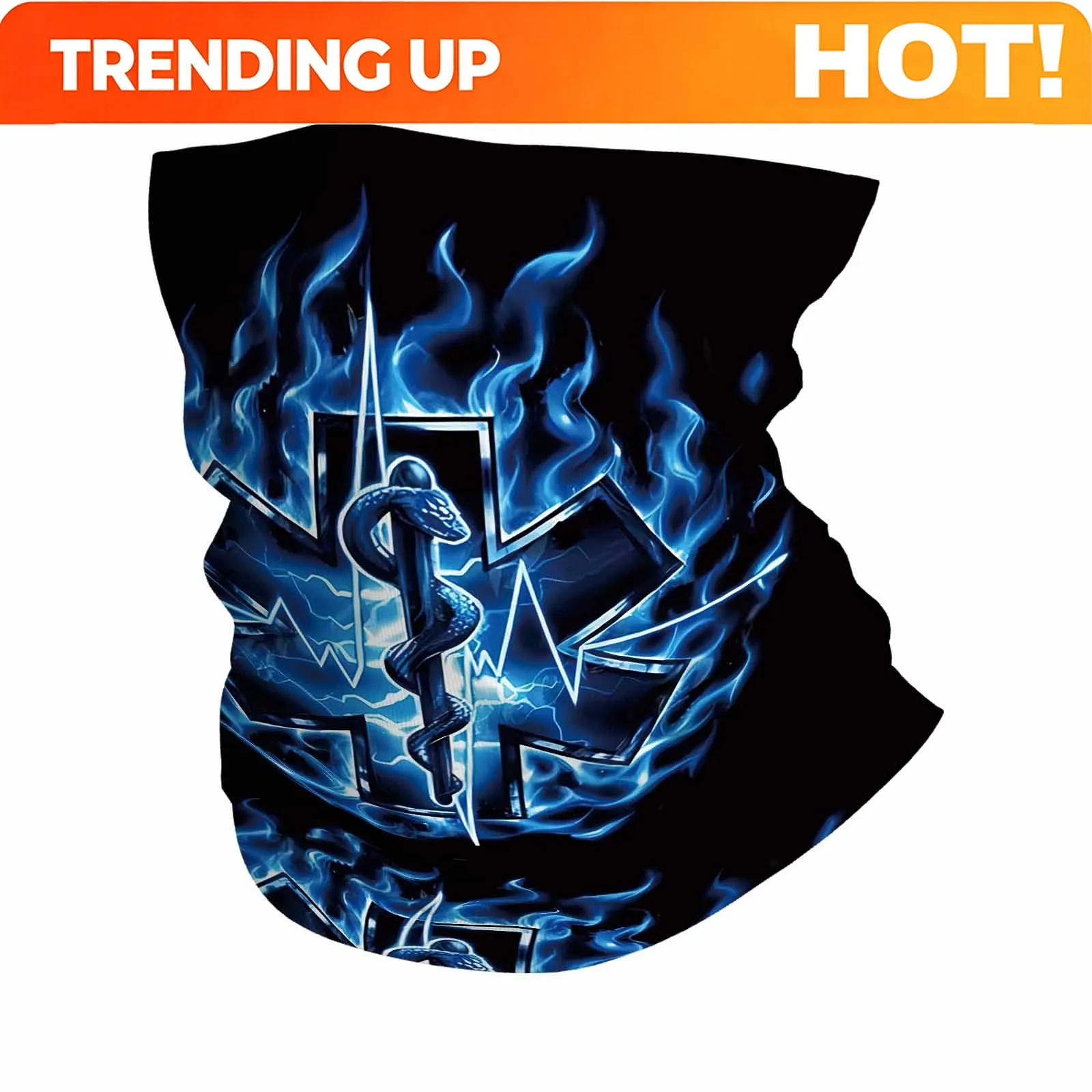 Customization Medical, Flame, Symbol Novel Design Multi Functional Print Scarf Suitable Outdoor Men Women Unsix Mask Holiday