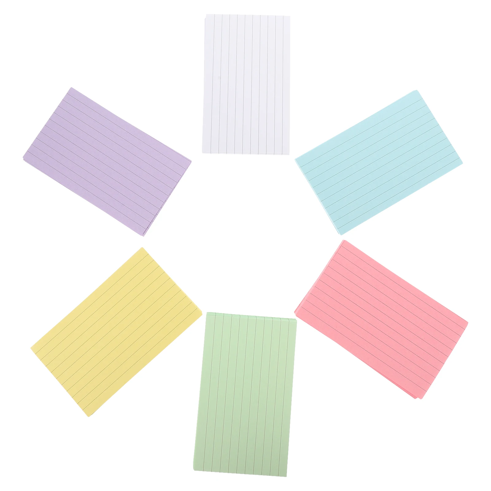 300 Sheets Index Cards Flash Cards Colored Note Cards Portable Writing Words Cards Office Supplies Kawaii Stationery