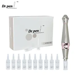Dr Pen-pluma Derma inalámbrica Ultima E30, equipo de cuidado de la piel para el hogar, con cartucho de aguja de 10 pines