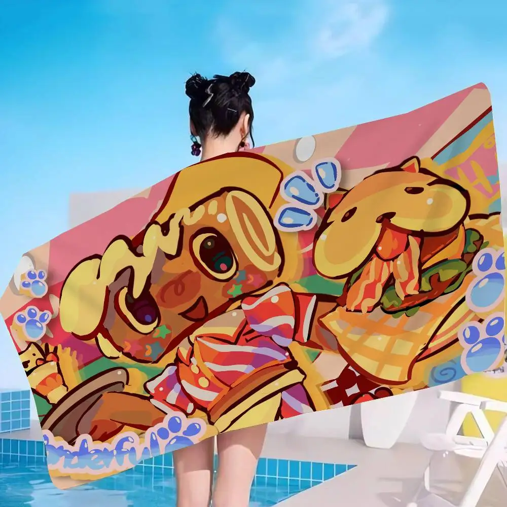 Animation game World D-Dandy S-World Microfiber Blanket Quick Drying Beach Towels Oversized Printing Super Absorbent Pool Towel