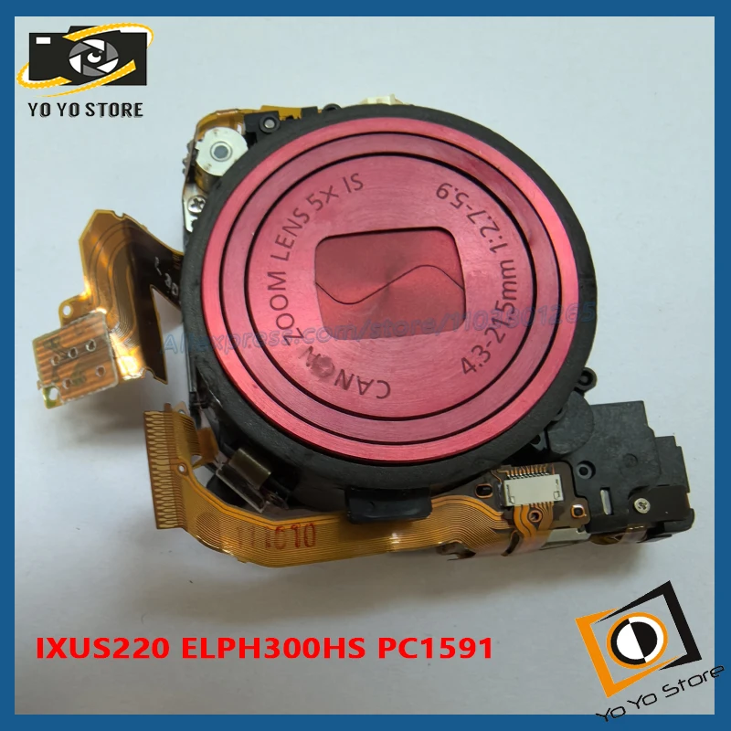 

New For Canon IXUS220 ELPH300HS PC1591 Lens Camera Red Color