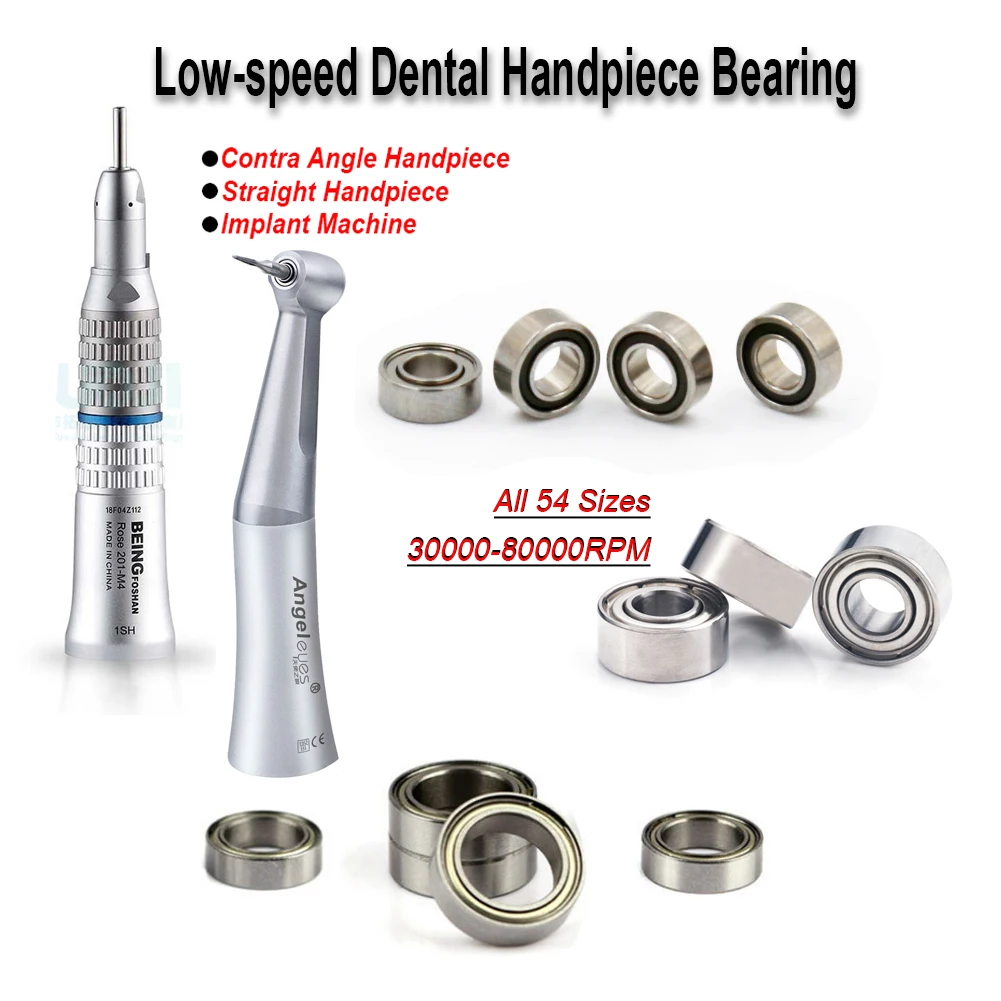 20Pcs Dental Low Speed Handpiece Bearing Contra Angle Straight Air Motor Spare Parts NSK KAVO Implant Surgery Machine Accessory