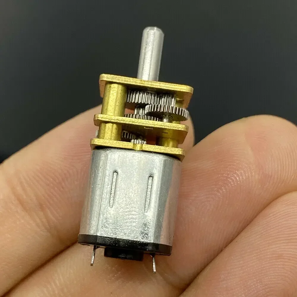 N10 Full Metal Gear Motor Mini Gearbox Speed Reduction Motor DC 3V-6V 5V  Slow Speed Large Torque DIY Robot Car Lock