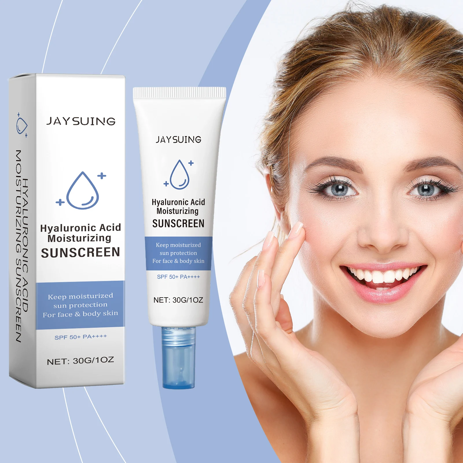 Efficient Moisturizing Sunscreen Lotion SPF50 Prevent Tanning Reduce Sunburn Anti UV Rays Waterproof Facial Nourishing Sunscreen