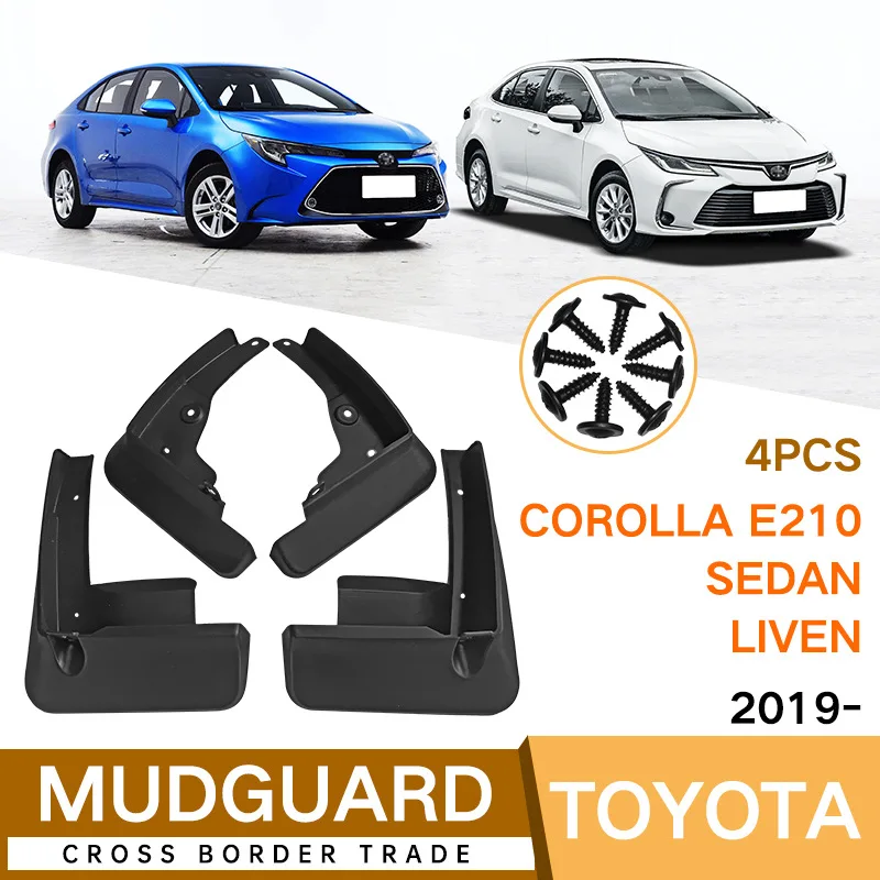 

For Corolla Sedan 2019-on LIVEN Car Molded Mud Flaps Splash Guards Mudguards Front Rear Styling Front Rear Wheel Accessories