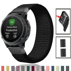 22 26mm Nylon Strap for Garmin Fenix 7X 7 6 6X Pro Fenix 5 5X plus 3 3HR Forerunner 935 945 EPIX Quick Release Smart Watch band