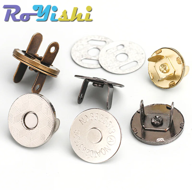 5 Sets/Pack Strong Magnetic Snap Buttons Fasteners Clasps Rivet Plum Blossom Thin Bags Parts Accessories Adsorption Buckle