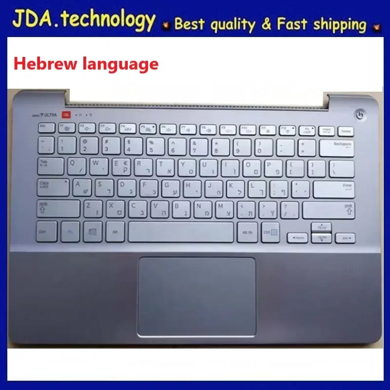 

MEIARROW New/orig Palmrest topcase for Samsung NP730U3E NP740U3E Hebrew keyboard Upper cover (2 Fans version) Touchpad