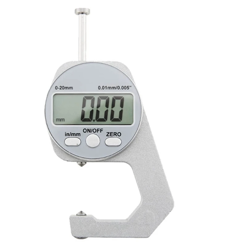 

AC88-Digital Display Thickness Gauge Electronic LCD Micrometer Metric Wall Thickness Measurement Tools 0-20Mm