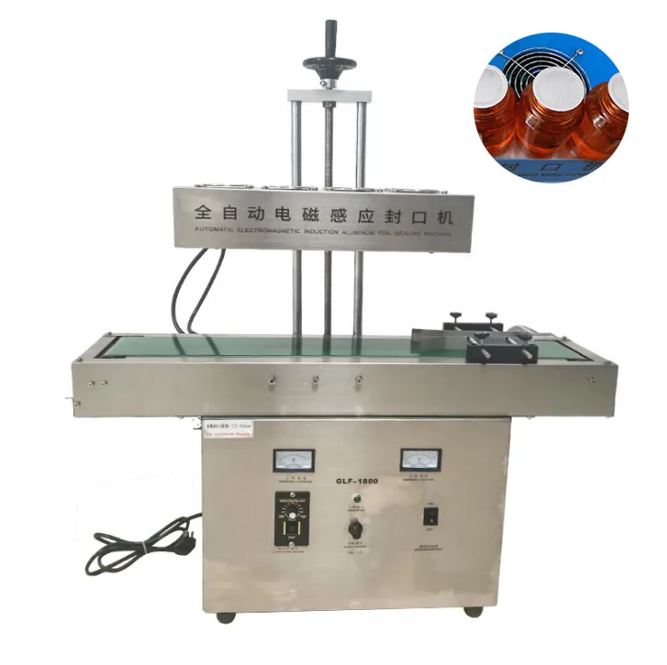 Automatic Continuous Induction Aluminum Foil Lid Bottle Sealing Machine