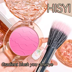 HISYI cute, pop, gradient blush, matte, delicate, daily nude makeup, brightens the color, naturally whitens students