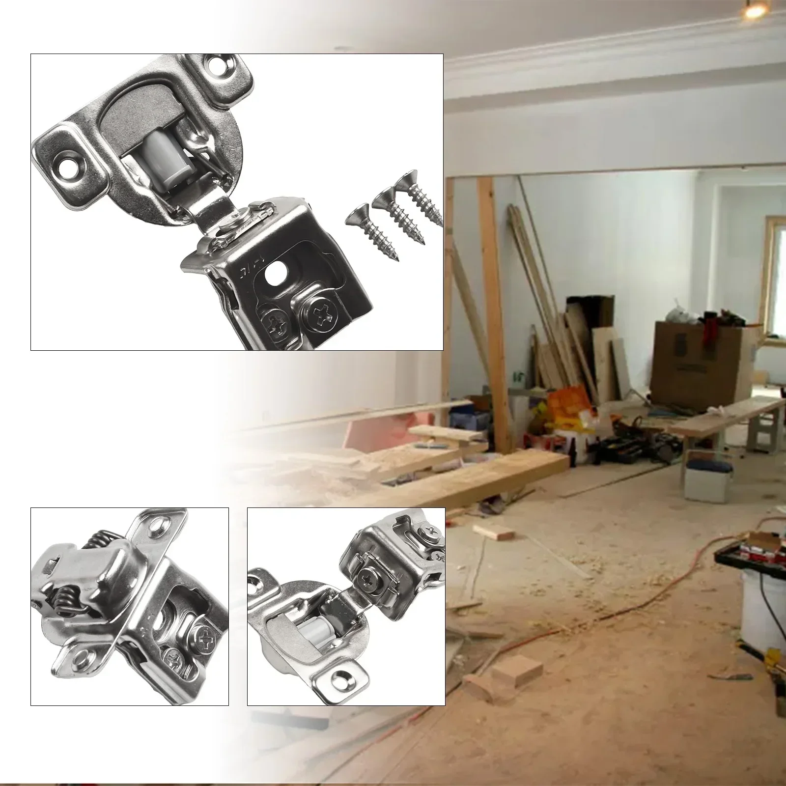 Cabinets Hinges Adjustable Soft Close Compact Concealed Silent Hinges For Kitchen Cabinets Damping Furniture Hardware