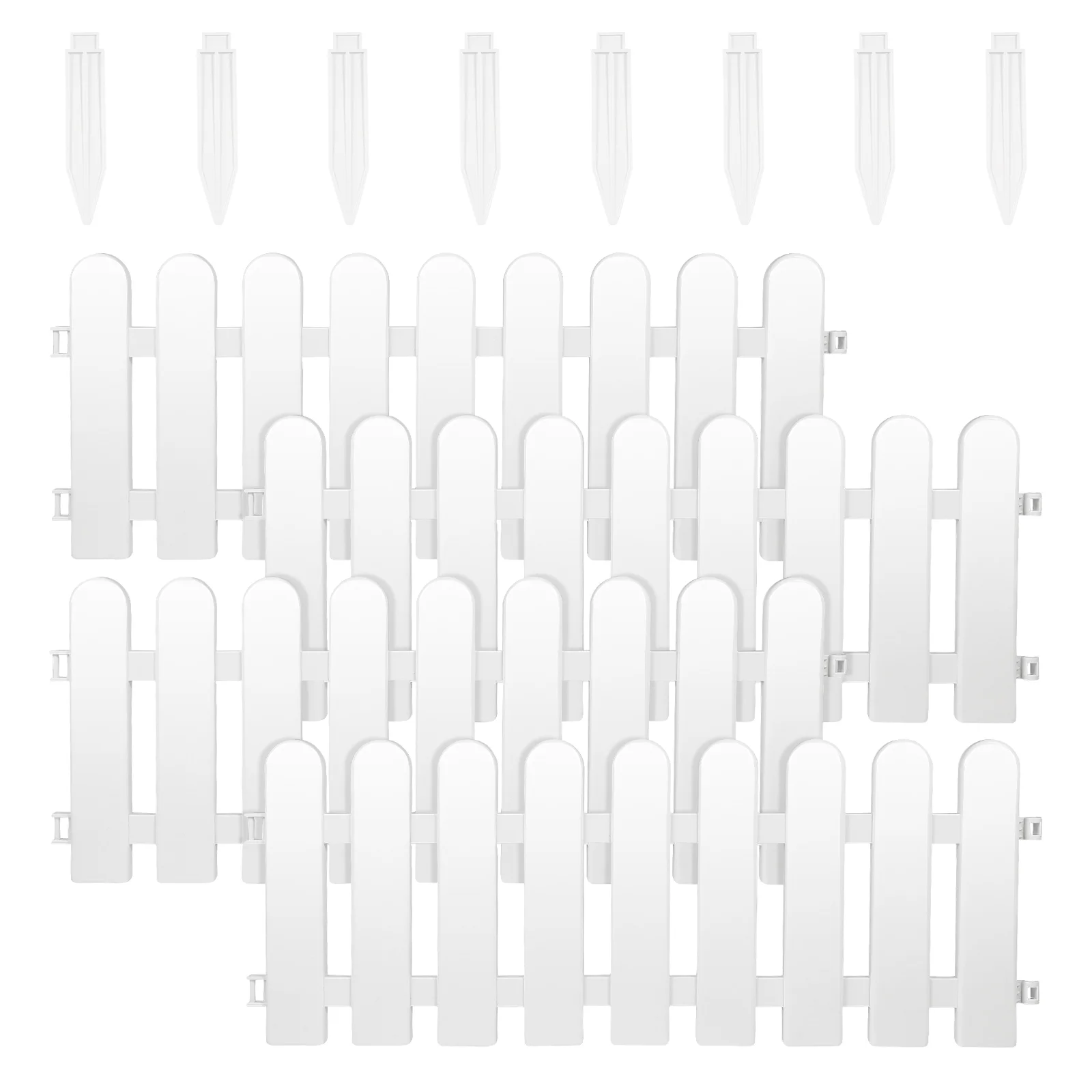 

Plastic Fence Garden Edging Picket Fences Outdoor Courtyard Decorate Decorative