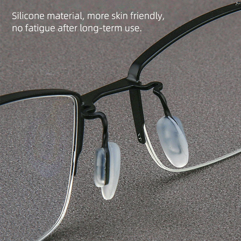 Réplique de lunettes en titane pur pour hommes, série ACT japonaise, grand visage, monture carrée ultralégère, demi-jante, pour occasions formelles