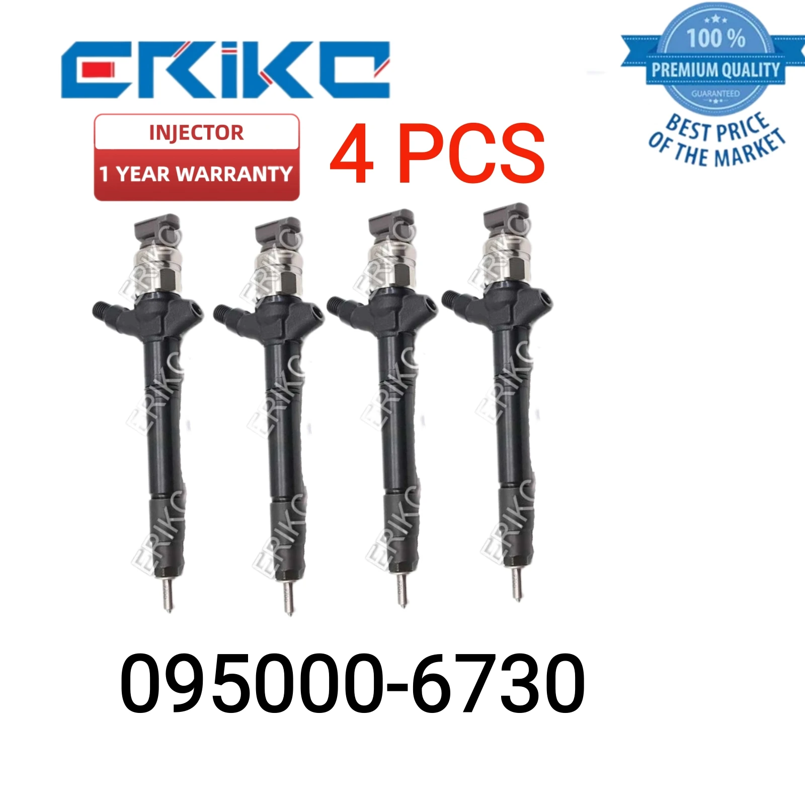 4 PCS 095000-673# Common Rail Fuel Injector 095000-6730 Original Diesel Injector for Toyota