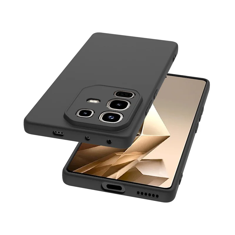 

For Infinix Note 50X 5G Case TPU Soft Slim Black Matte Silicone Case For Infinix Note 50X X6857B Back Cover Note15X Bumper