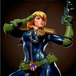 1/24 Scale Cassandra Anderson Police Officer Resin Figure Assembled Model Kit Fantasy Miniature Toy Unassembled and Unpainted