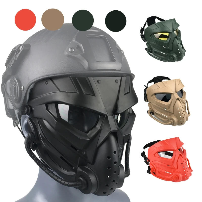 

ZLang Funny Full Face Protective Mask For Airsoft Costume Halloween CS Cosplay Tactical Game Mask Breathable Skull Adjustable