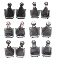 For VW Golf 5 6 A5 A6 MK5 MK6 GTI GTD R32 2004 2005 2006 2007 2008 2009 2010 2011 2012 20135/6 Speed Gear Stick Shift Knob Boot