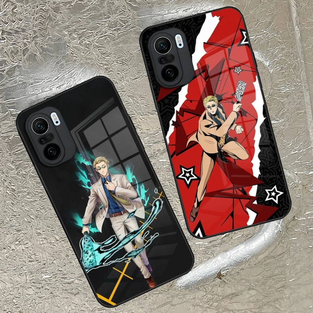 Coque de téléphone Kento Nanami Jujutsu Kaisen pour Xiaomi Redmi Note 14 13 12 11 Ultra Pro Lite 5G, couverture en verre trempé