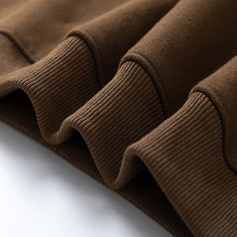 Bluza z kapturem 25FW wysokiej jakości bawełna luźna klasyczna nadruk literek logo potwór kaktus Jack męska damska dla par brązowa