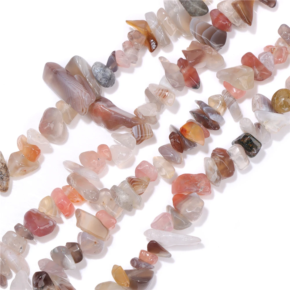 Wholesale Natural Stone Agates Chips Beads 5-8mm Irregular Malachite Amazonite Opal Quartz Gems Gravel Beads for Jewelry Making