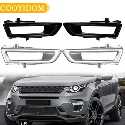 Car Front Fog Light Lamp Black Cover Trim Decor LR061234 LR061299 For Land Rover Discovery Sport L550 2015 2016 2017 2018