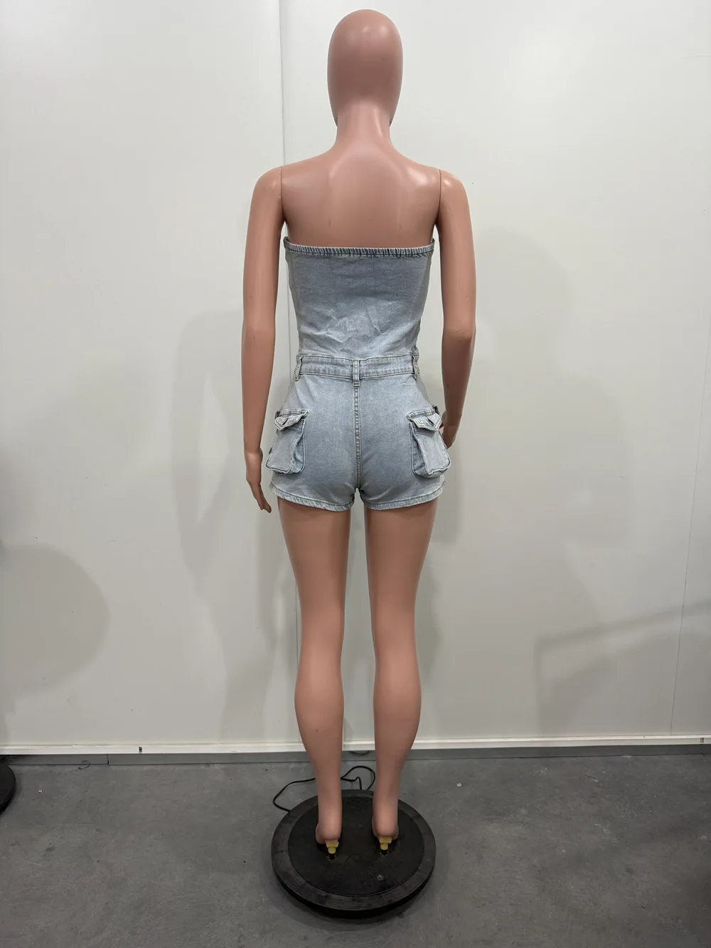 Salopette en Denim Sexy simple boutonnage combinaisons femmes Jean sans manches mince épissé poches lavé été Vintage Patchwork