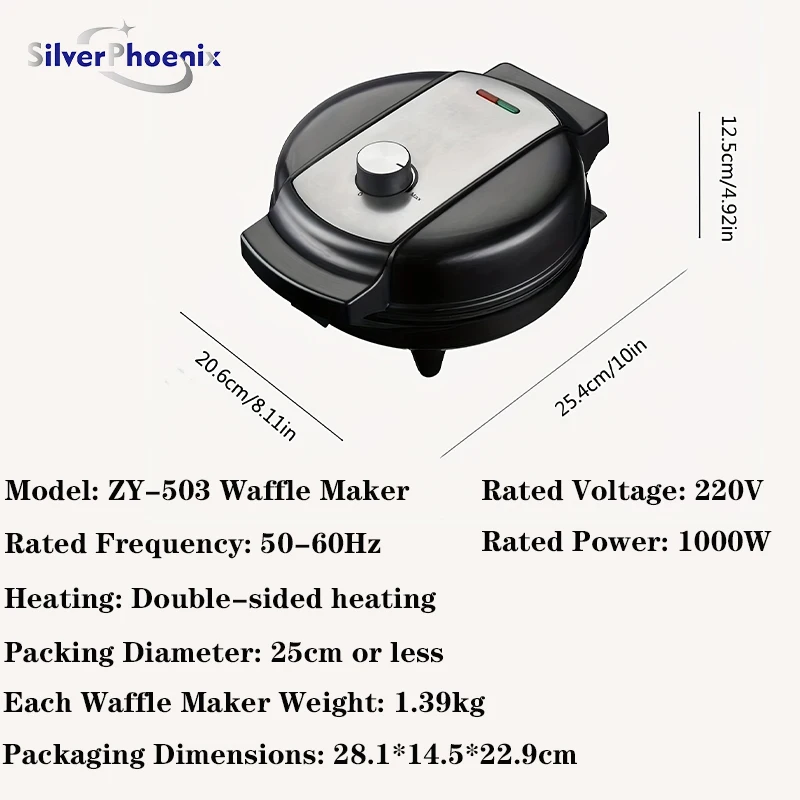 1000W 다기능 미니 와플 샌드위치 케이크 메이커 아침 식사 요리 기계 디저트 만들기 기계 토스터 주방 용품