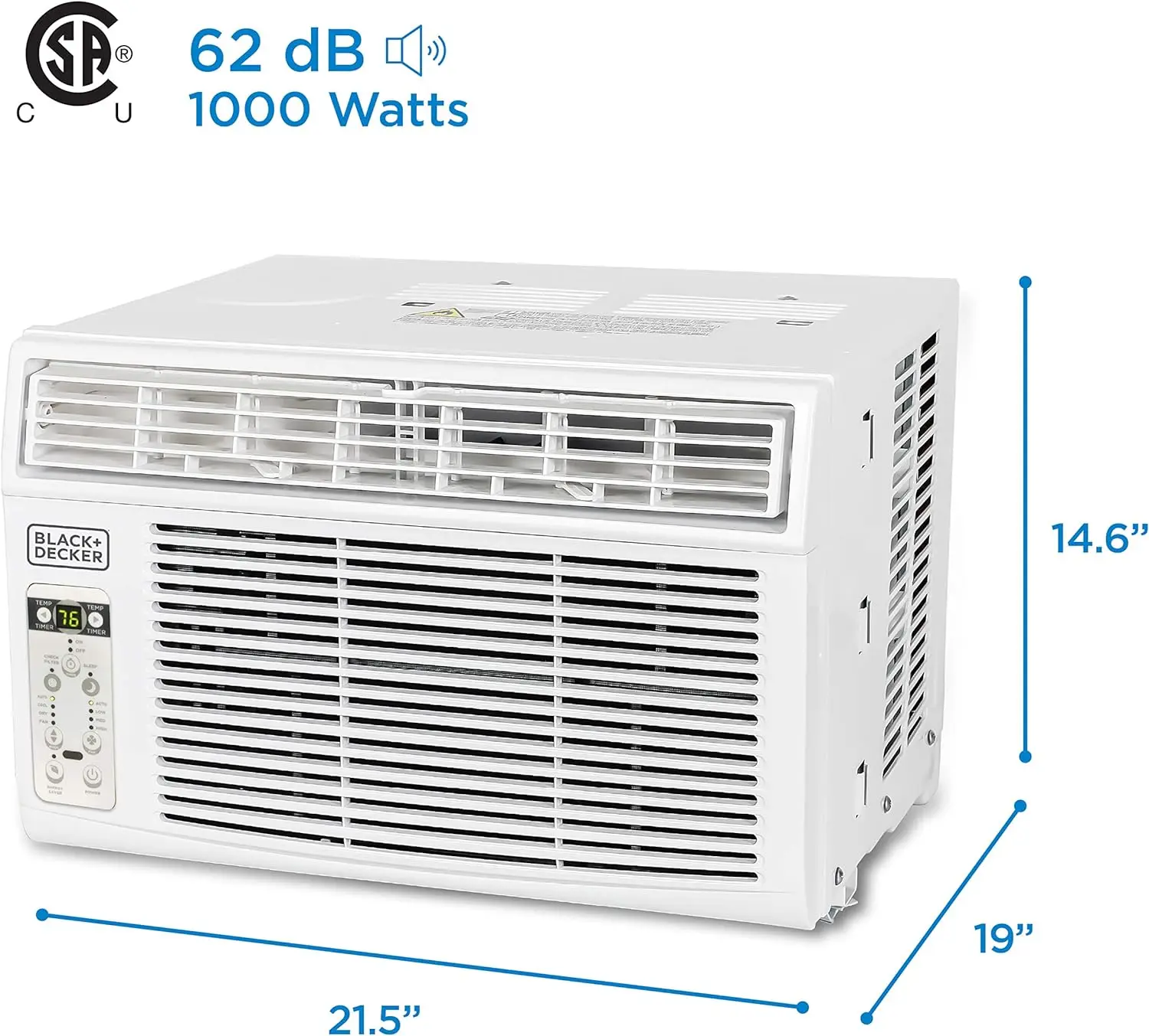 dow Air Conditioner with Remote Control,12000 BTU, Cools Up to 550 Square Feet, Energy Effic