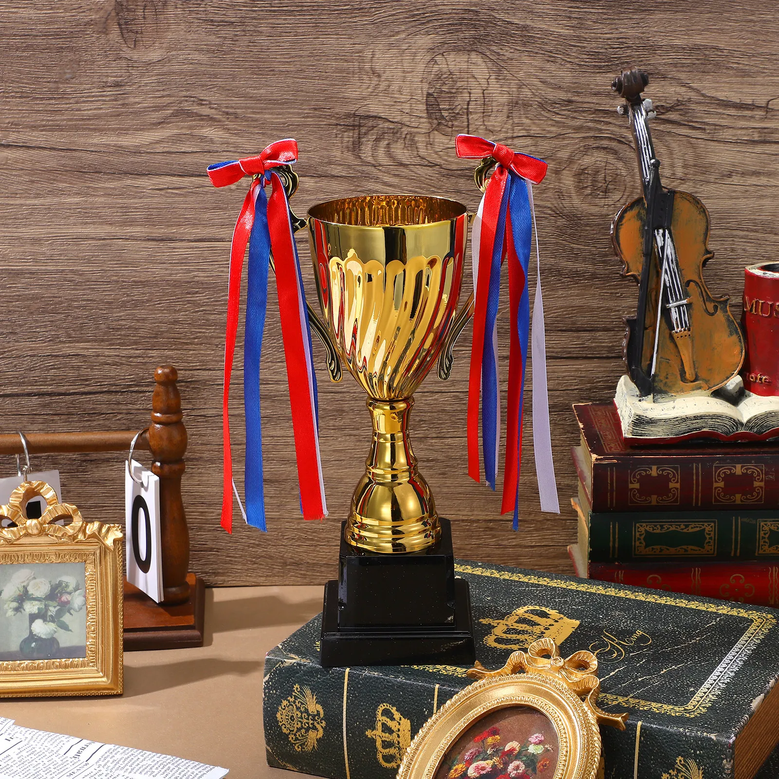 Golden Color Metal Trophy Sports Competition Award Trophy for School Athletics Winner Prize Cup Winner Awards Cup