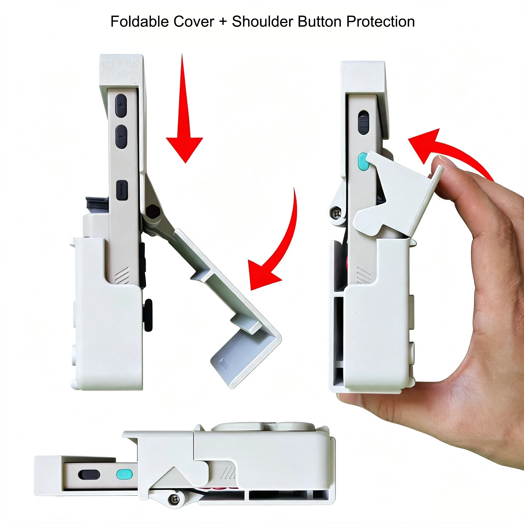 Ergonomic Retractable Hidden Controller Grip For TRIMUI BRICK PRO, 3D Printed  Handheld Console Comfort Grip Parts