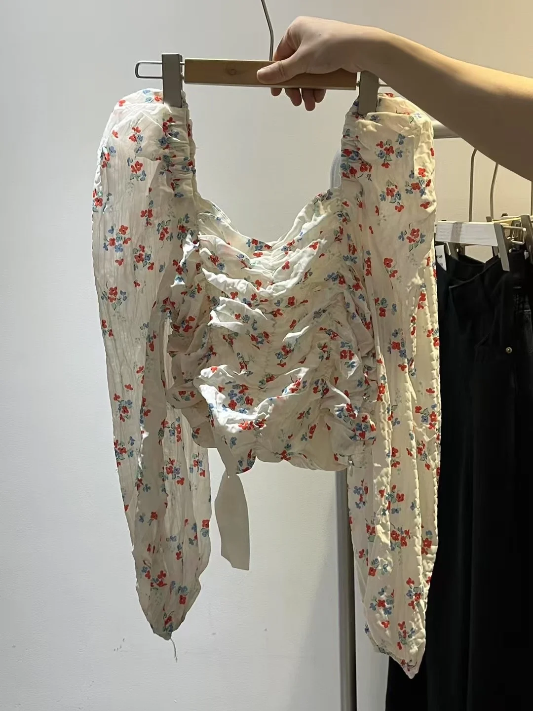 

Loss ing Pure Cotton Commuter Sle Slim Fit Long Sve Women's irt Breathable Floral Print Casual Summer Top
