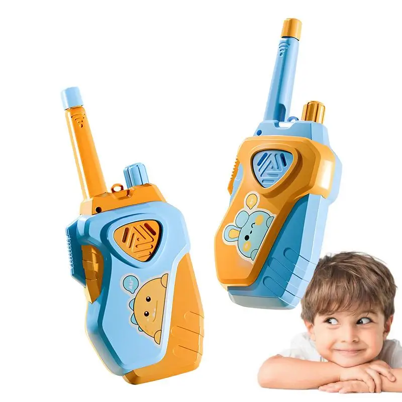 1 Pair Walkie Talkies Mini Portable Handheld Two-Way Radio Toy For Kids Childrens Day Birthday Gifts Outdoor Interphone Games