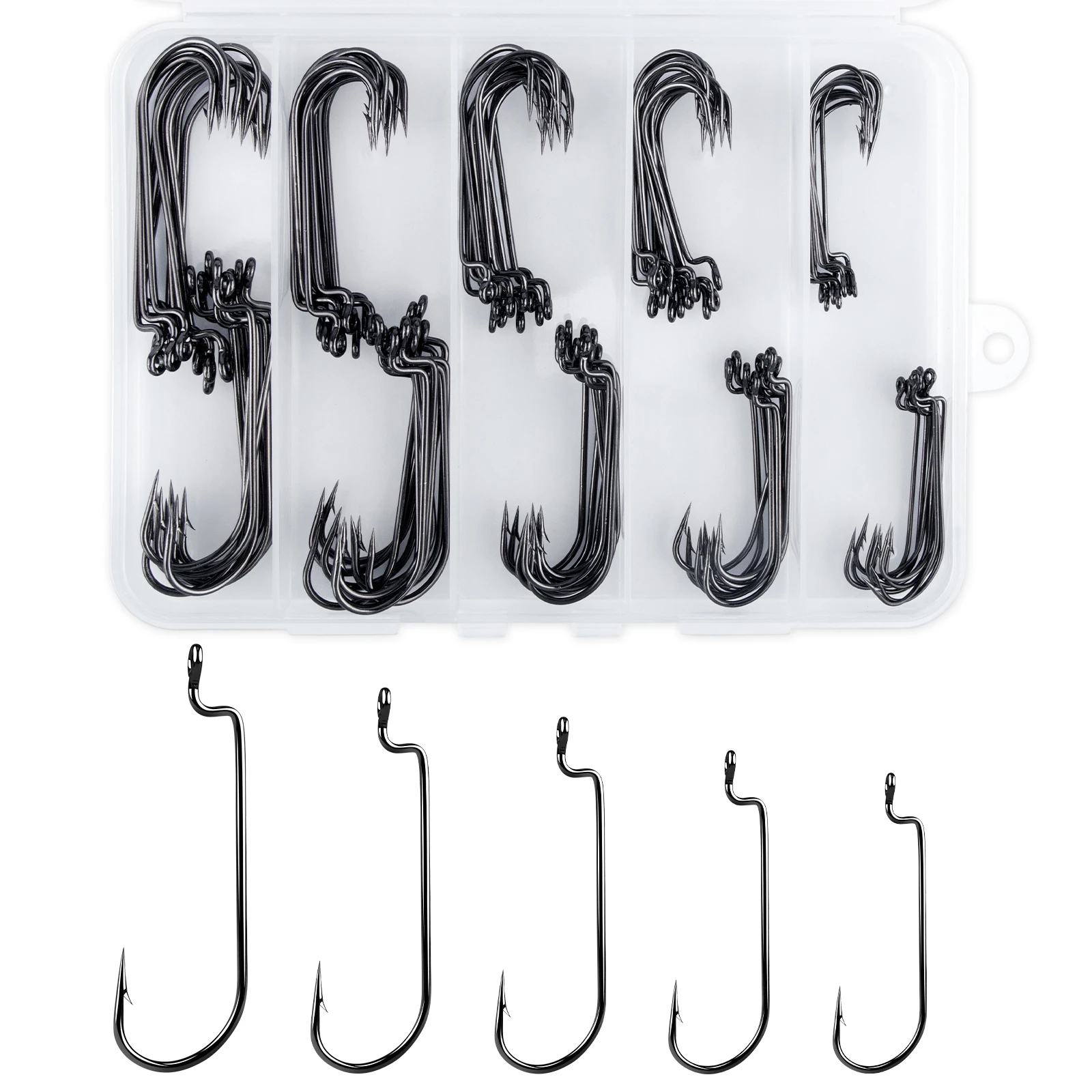 100Pcs Worm Hook Ro…