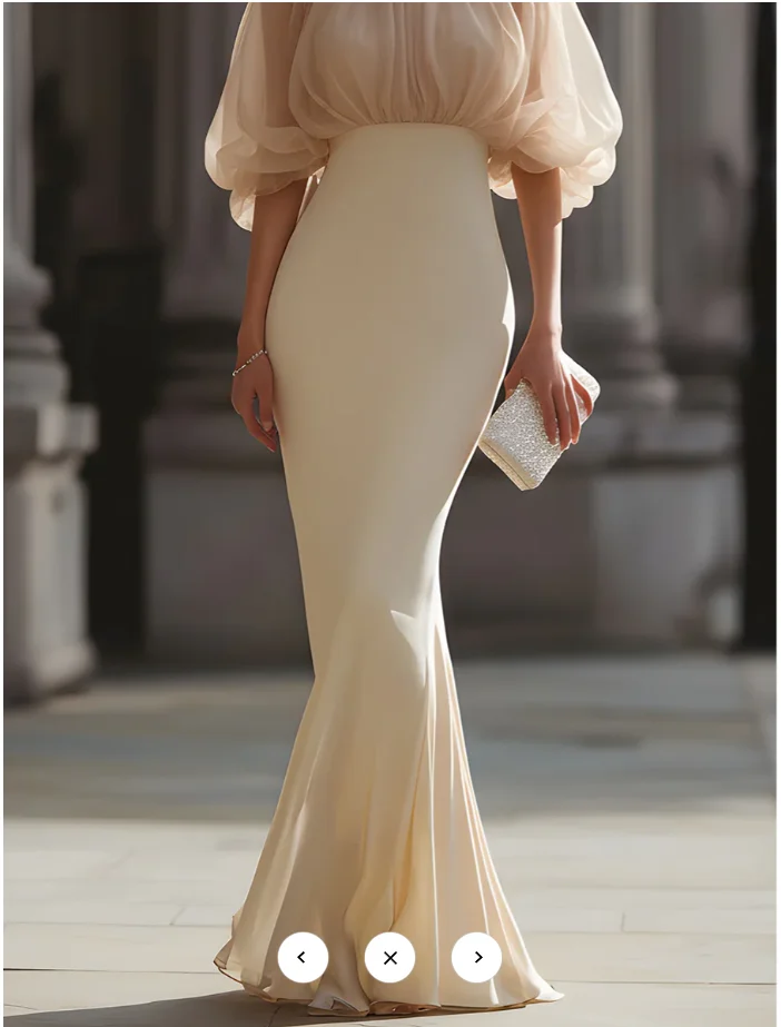 Maßgeschneiderte elegante formelle Partykleider mit O-Ausschnitt und halben Ärmeln für Damen, Chiffon, Meerjungfrau-Stil, bodenlanges Abendkleid, Ballkleider, neu