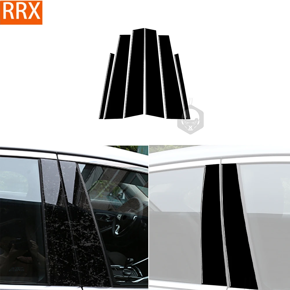 For BMW 3 Series G20 G28 325li 330d 335 2019-2021Accessories Car  Window pillar strip Trim  Piano Black Sticker Decoration