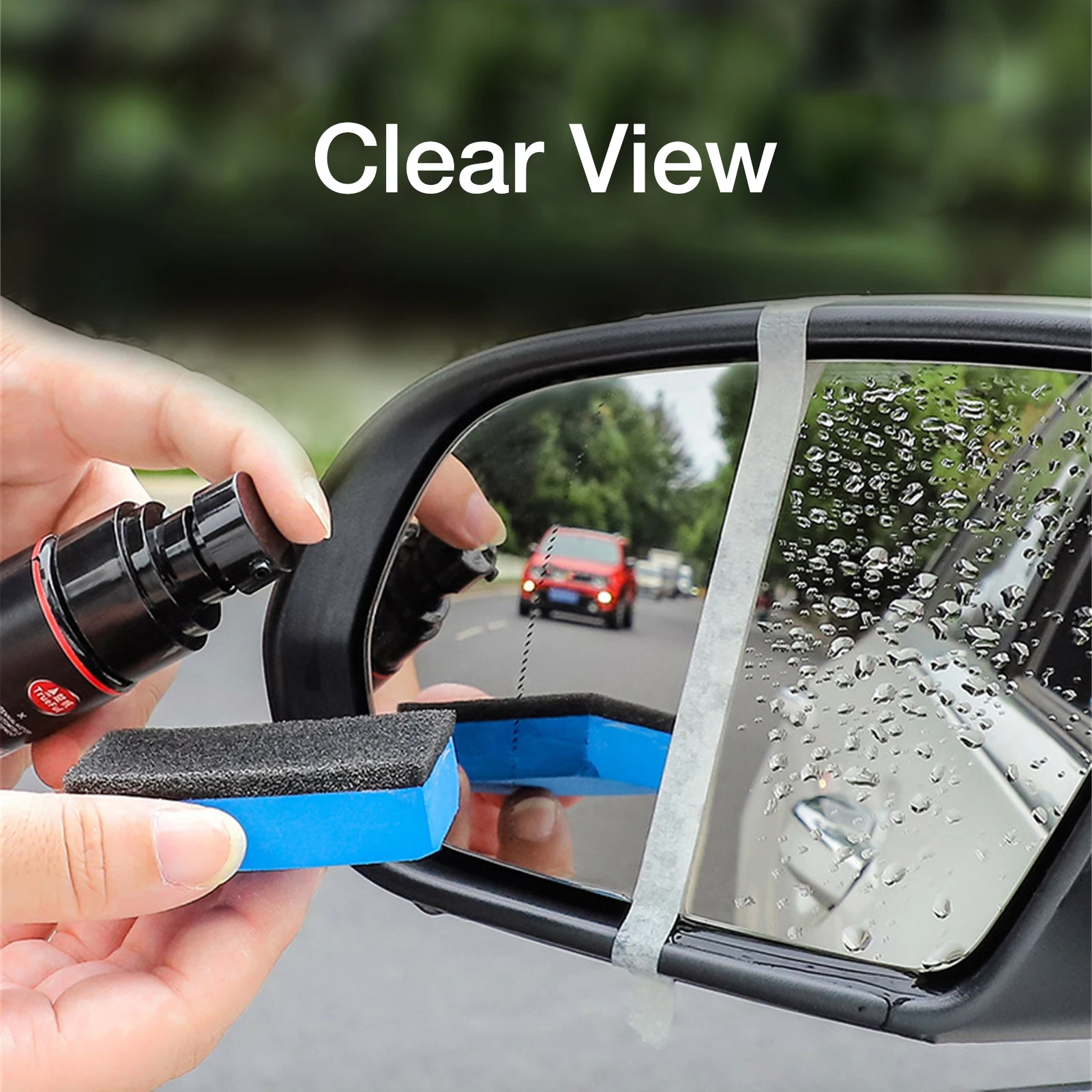 Car Anti Rain Spray 60ml Car Glass Agent Rearview Mirror Water Flooding Film Defogging Hydrophobic Rainproof Spray Waterproof