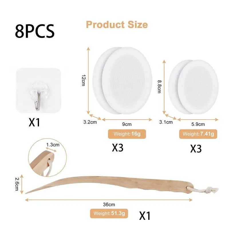 Multi Function Wooden Long Handle Back Applicator For Sunscreen Lotion Ointment Body Shower Brush Skin Care Accessory view 6