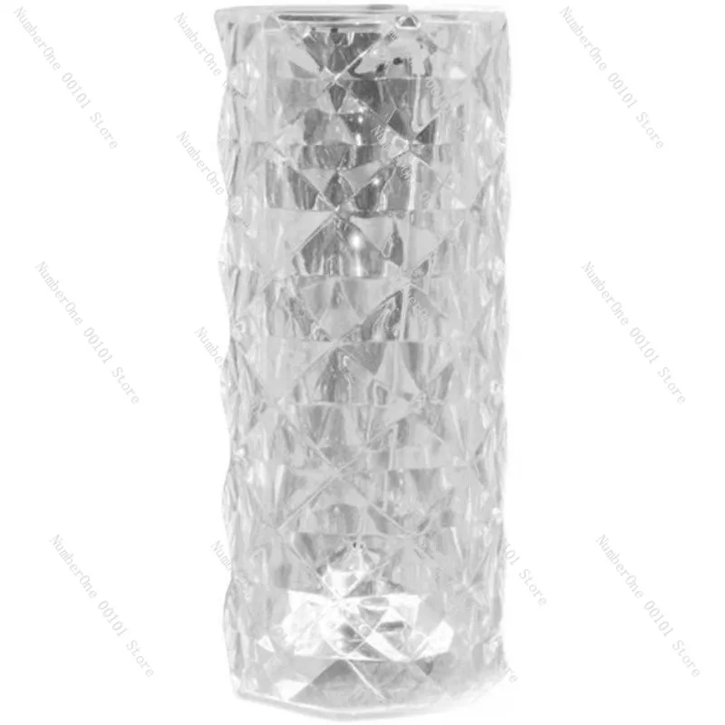 

Хрустальная настольная лампа с лепестками роз, известное окружающее освещение в Интернете, перезаряжаемая ночная лампа, романтический светильник для спальни, элегантный дизайн