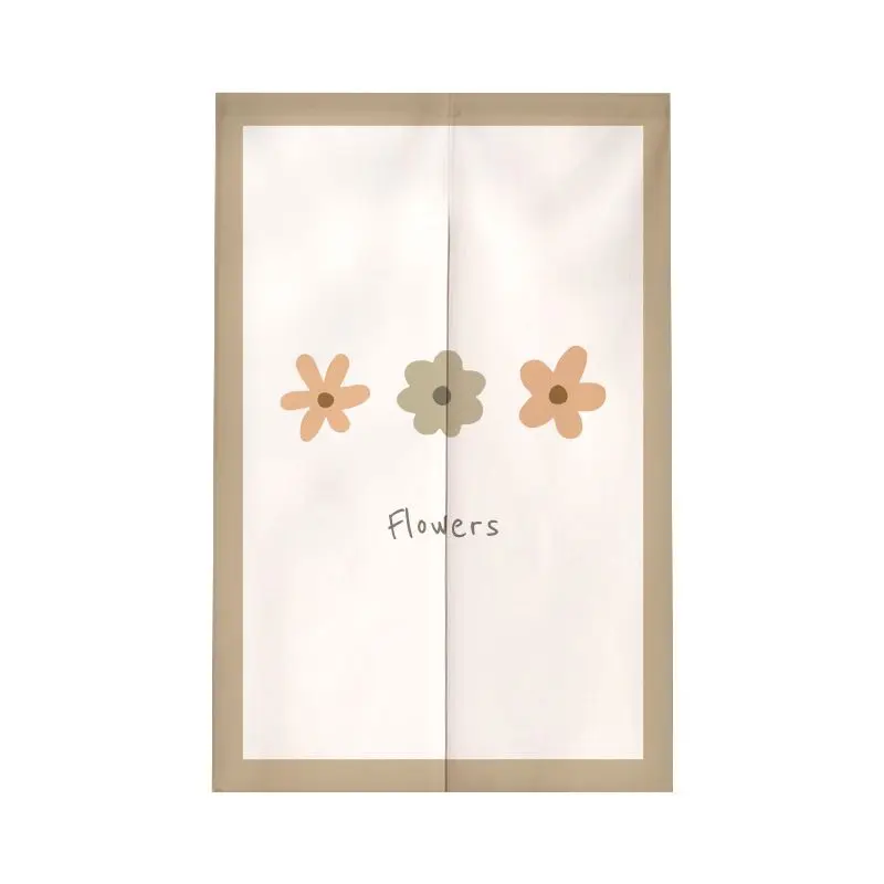 VIKAMA Simple and Cute Printed Japanese Door Curtains, Partition Curtains, Kitchen, Bathroom Bedroom Entrance Covering Curtains