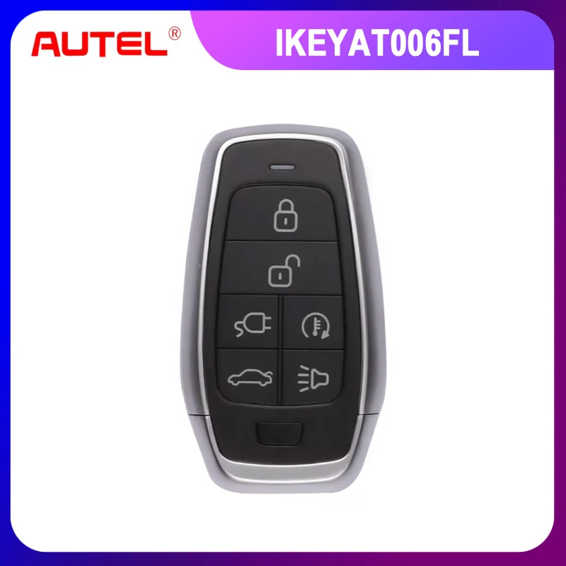 

1 шт. AUTEL MAXIIM IKEY стандартный стиль IKEYAT006FL 6 кнопок независимый смарт-ключ (EV Charge/дистанционный запуск)
