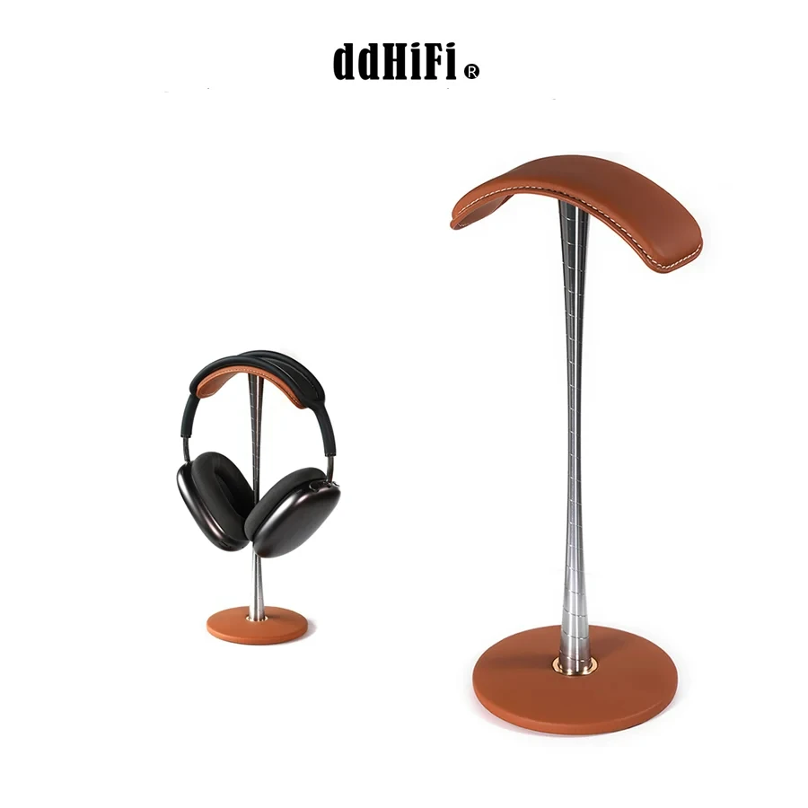 

DDHiFi HS270 Headphone Stand Made of Genuine Leather and Aluminum Alloy Headset Holder with Detachable Design Black/Brown