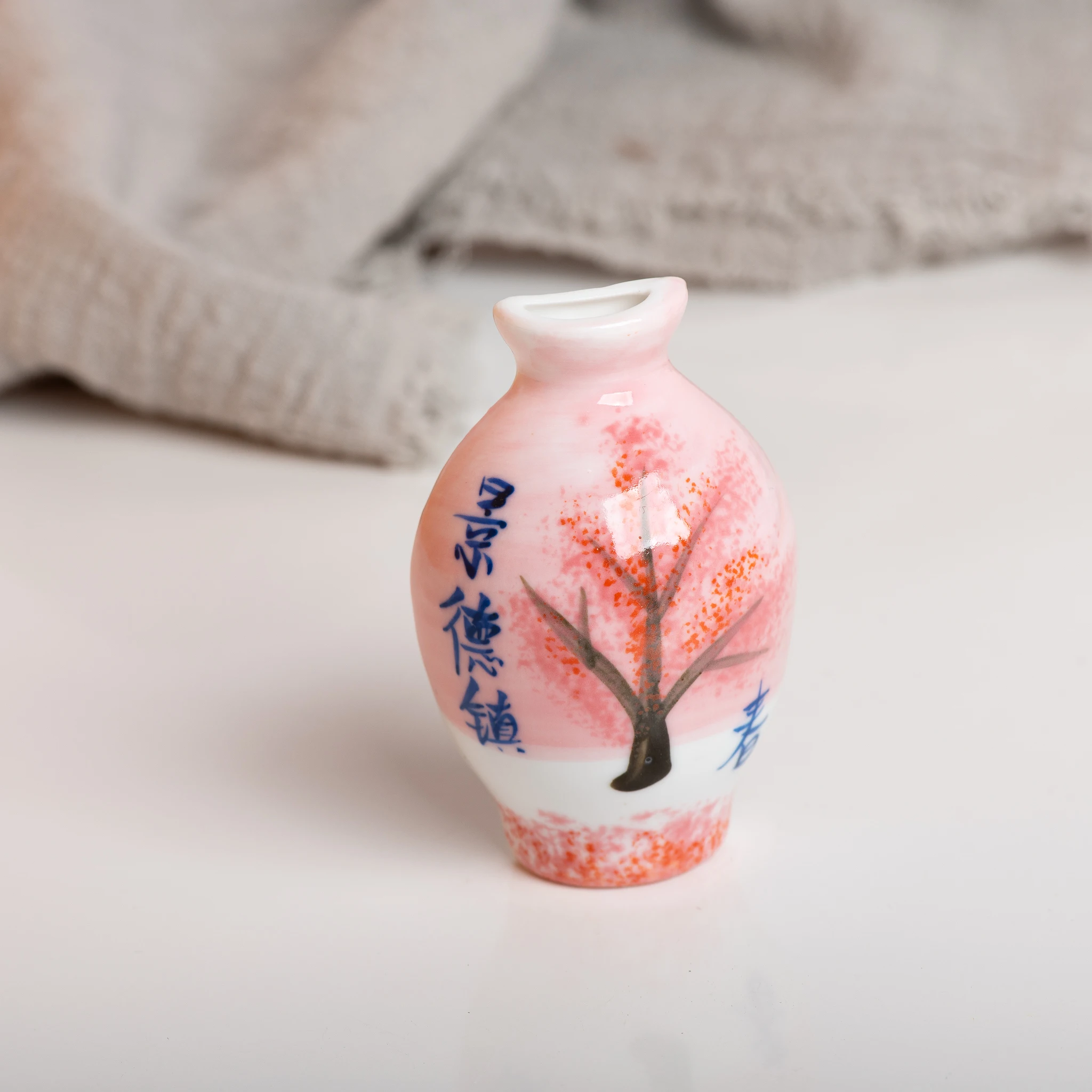 Artistic Handcrafted Ceramic Magnet Vase Flower Pattern Refrigerator Decor Unique Home Gift