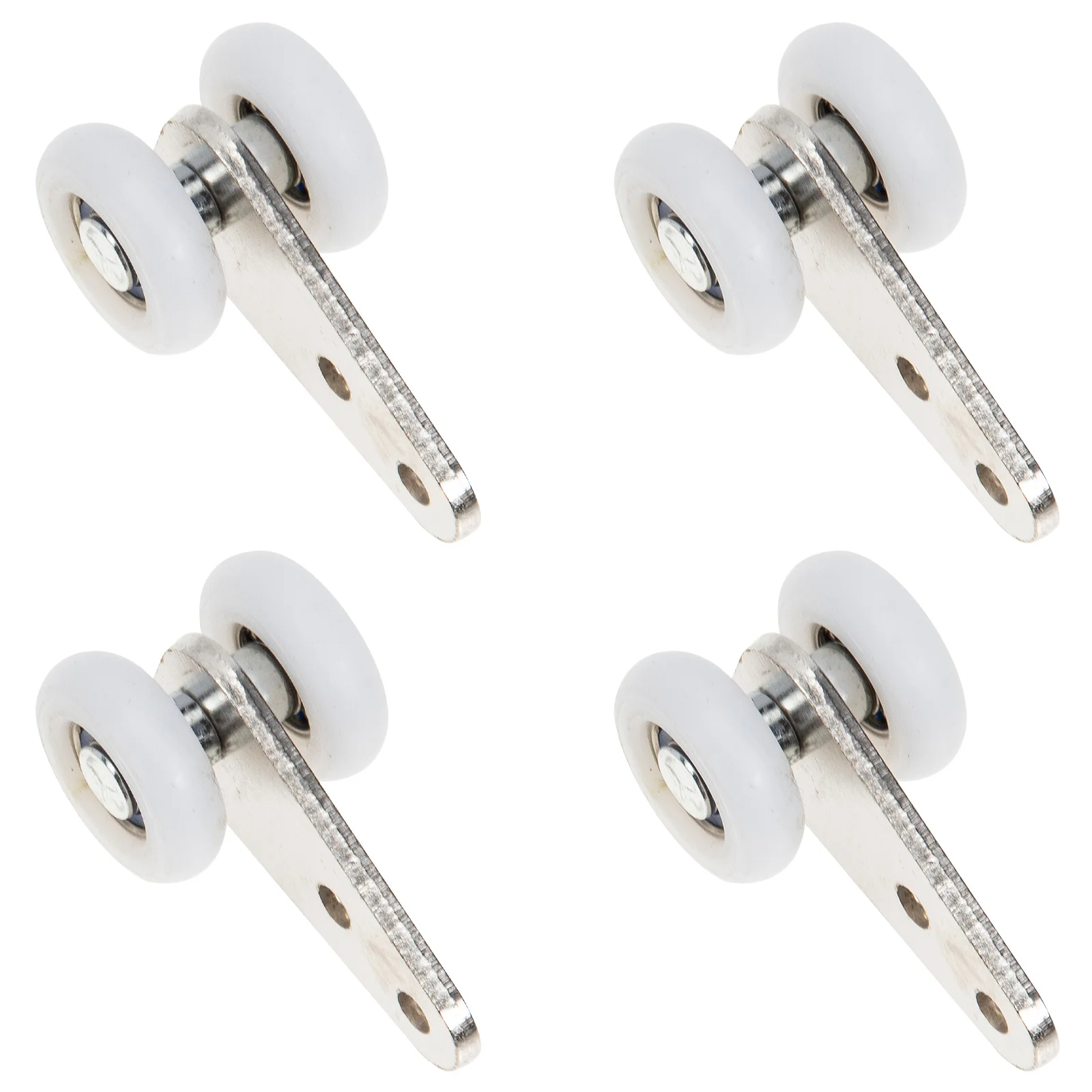 

4 Pcs Hanging Wheel Bearing Curtain Mute Pulleys Slide Wheels Smoothly Iron