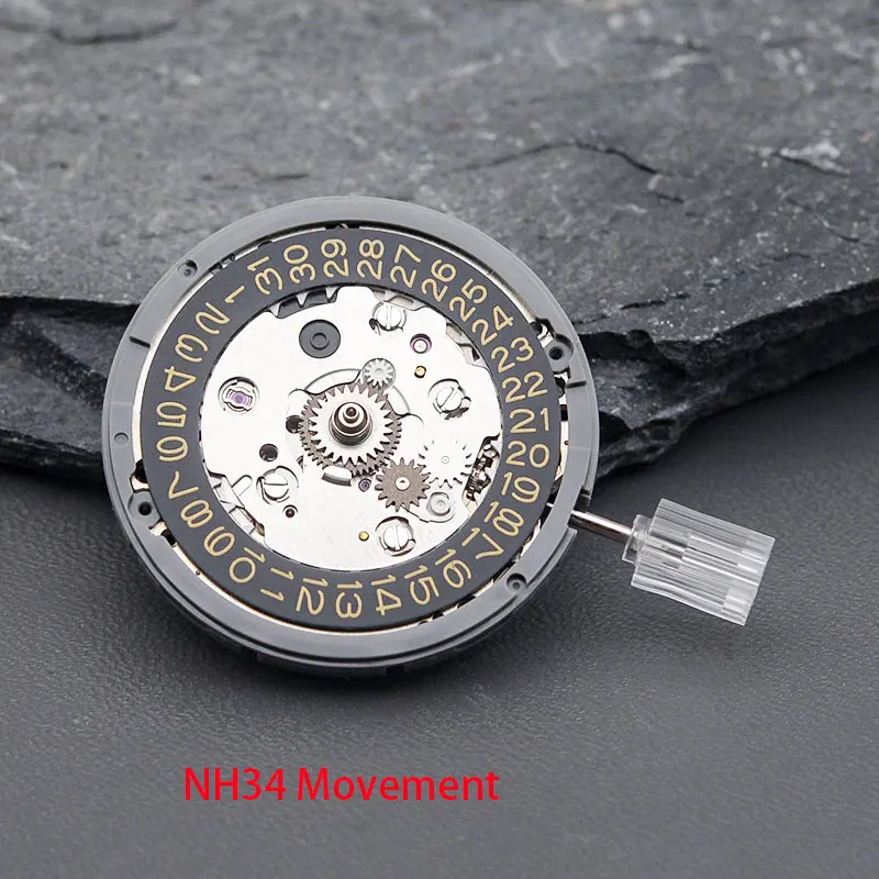 Japan NH34 Original Automatic Watch Replace Accessories  Fit GMT Automatic Self-winding Movement For Aftermarket Replaceme