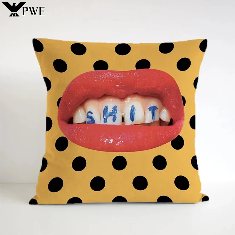 

Funny personality Pillow Cover Cushion 45*45 Square Short Pillows Gift Decorative Cushion for Sofa Pillowcase