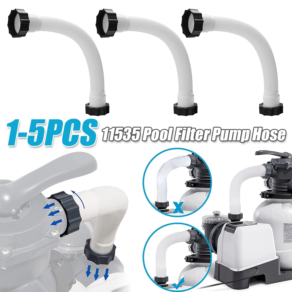 1-5Pc Filter Pump Hose Pool Hose 16 Inch Filter Flexible Pipe For Intex Garden Interconnecting Hose Outdoor Pool Equipment Parts