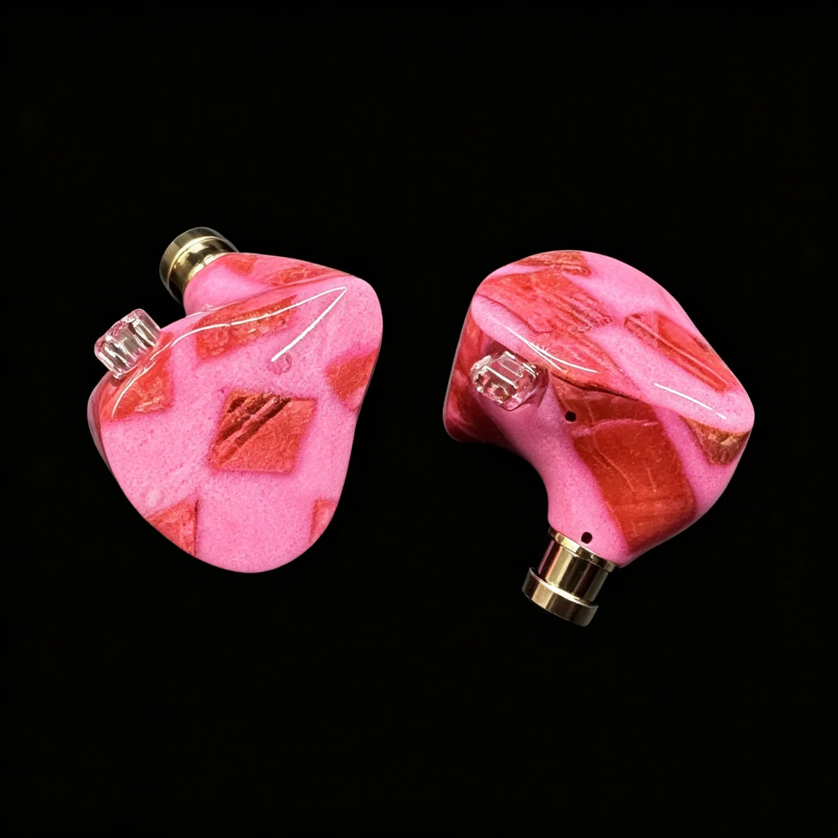 FENGRU Chu Stable Wood Resin In Ear Earphones Dynamic Drive HiFi Music Audiophile Musician Headphone 2Pin Detachable