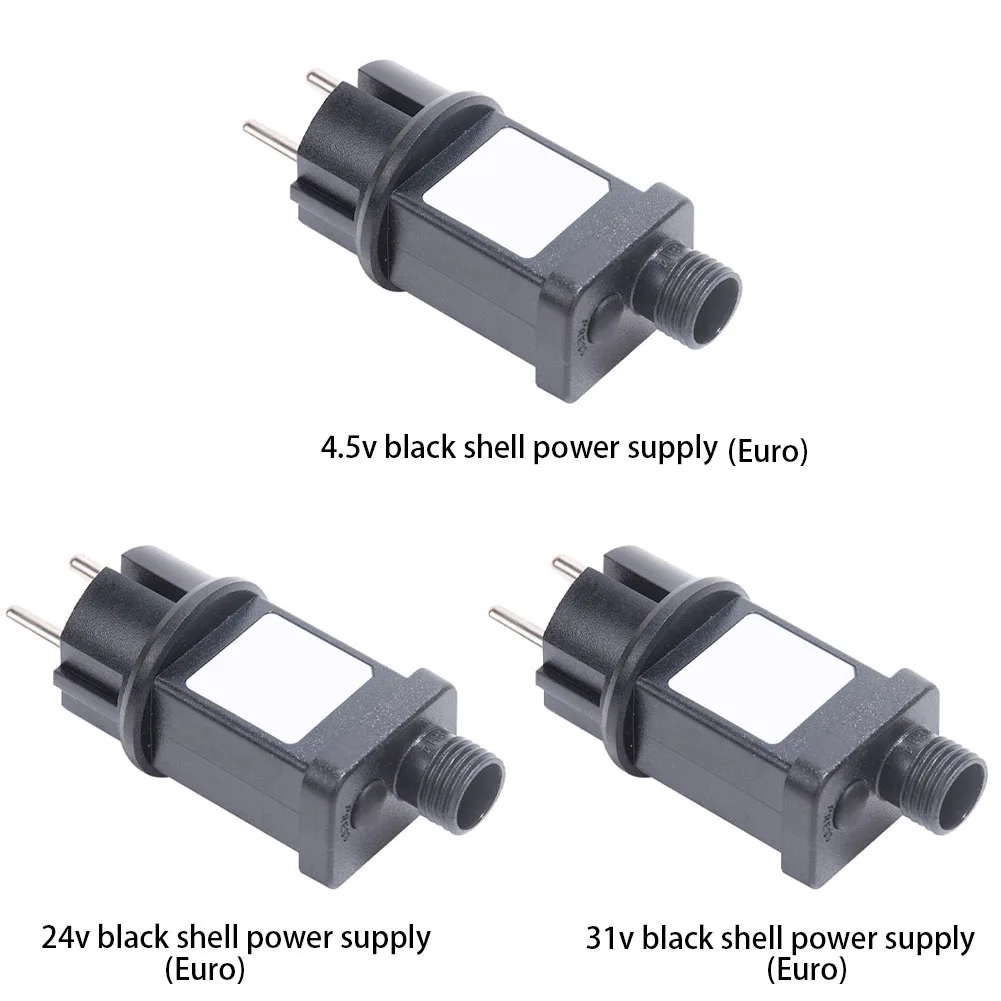 Transformador de bajo voltaje Transformador de luz LED de hadas Enchufe de cadena de luz ignífugo 8 modos 4,5 V/24 V/31 V para decoraciones de Halloween